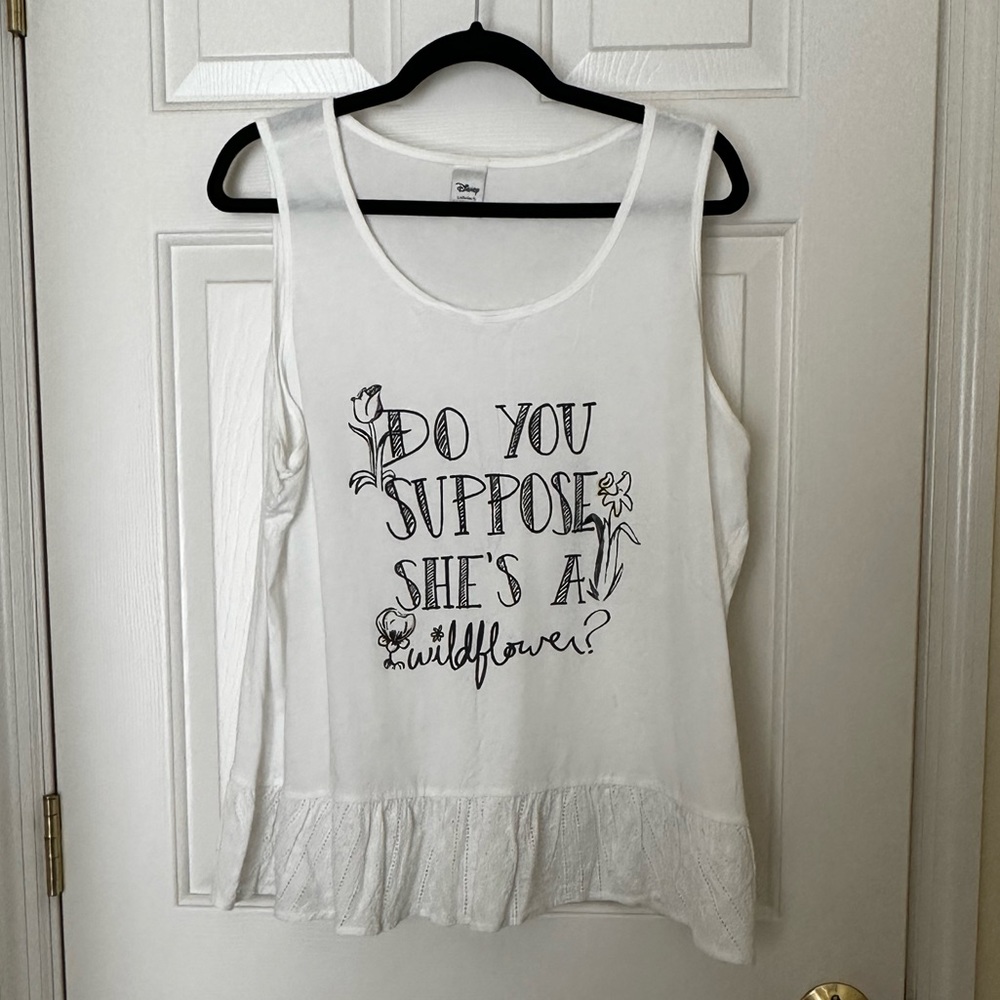 XXL Disney Alice in Wonderland LC Lauren Conrad White Tank